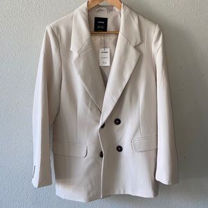 COTTON ON CRÈME BLAZER